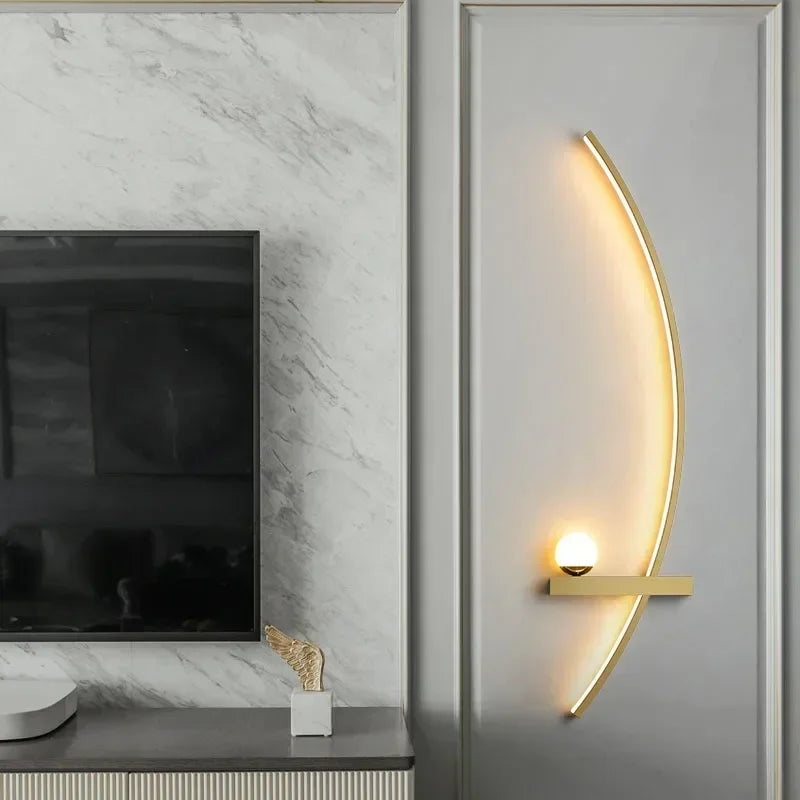 Modern LED Wall Lamp - Stripes Wall Sconce for Bedroom, Living Room, and Indoor Decor