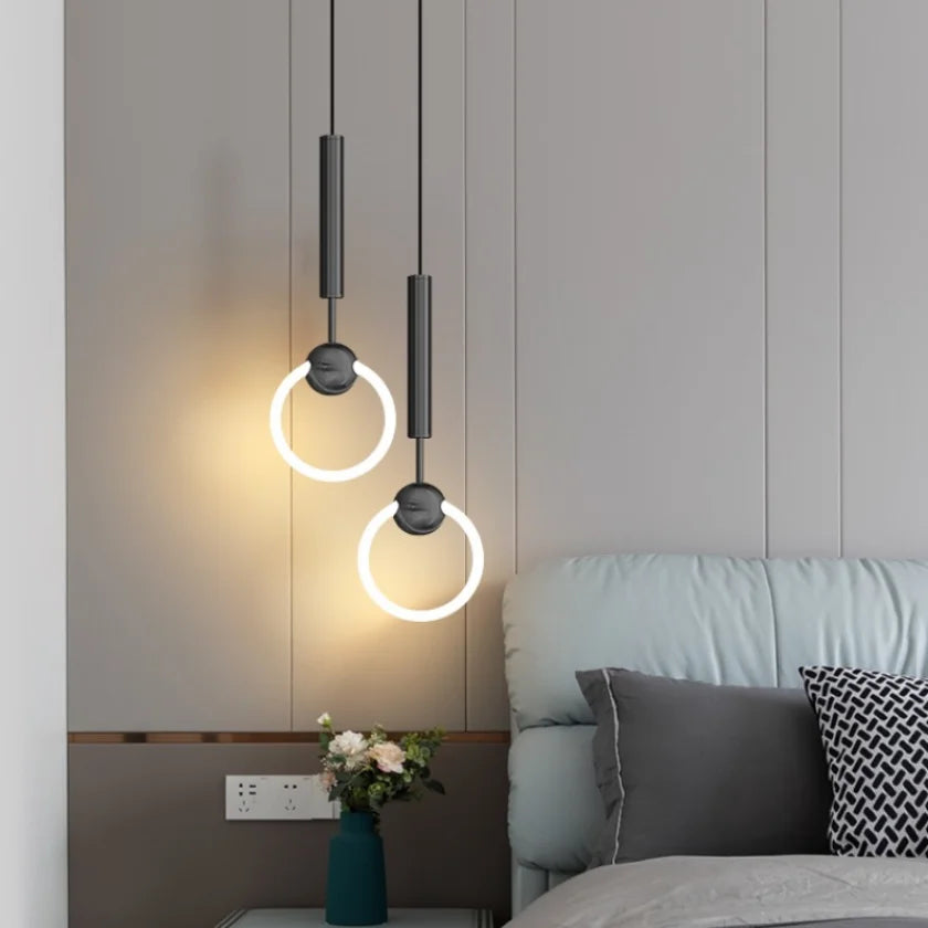 LED Pendant Lighting for Bedroom Bedside - Modern Elegance and Ambient Lighting for Cozy Relaxation