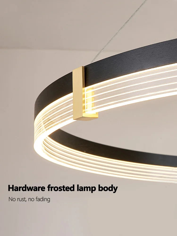 Simple Modern LED Chandelier: Creative Nordic Design, Perfect for Luxury Restaurants, Bedrooms - High-End Lighting Fixture