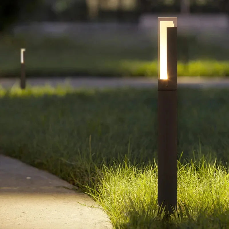 Modern Landscape Path Lights – Outdoor Wired Walkway Lamp for Courtyard and Villa