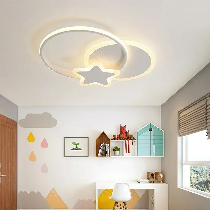 Contemporary LED Ceiling Lamp: Enhancing Children's Room and Beyond