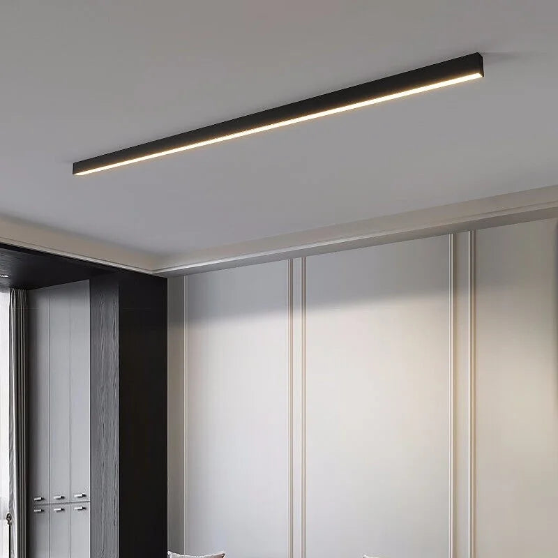 Modern Surface Mounted LED Linear Ceiling Lights: Simple Style for Walkways, Balconies, Bedrooms, Dining Rooms, Living Rooms