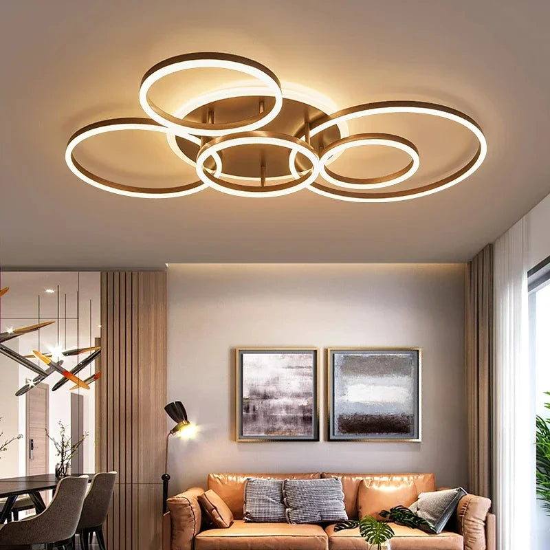 Dimmable LED Ceiling Chandelier for Modern Living Room and Bedroom