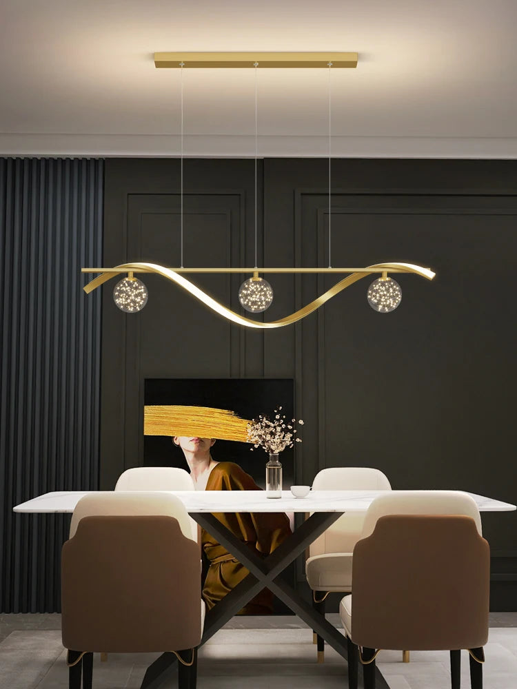 Modern Minimalist LED Pendant Lamps for Dining Room & Kitchen