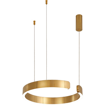 Modern Round Ring Lamp: Ceiling Chandelier Lighting, LED Pendant Light Perfect for Dining Rooms, Bedrooms, Living Rooms