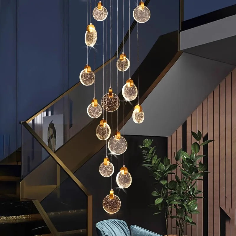 Nordic Home Decor Pendant Lamp: Elegant Design, Versatile Illumination, Remote Control, Touch Switch