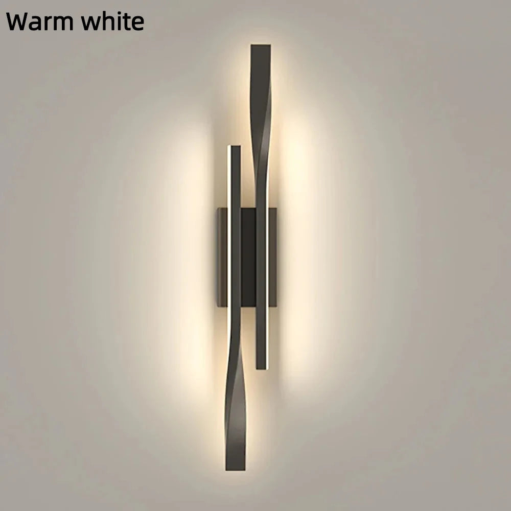 Long Strip Wall Lamp Luxury Lighting for Bedroom, Bedside, and Modern Nordic Living Room TV Wall