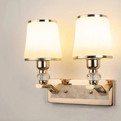 Modern LED Wall Lamp with Glass Lampshade: Illuminate Your Space in Style