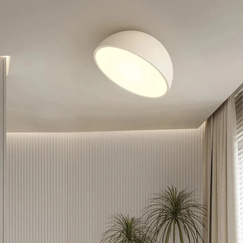 Modern Acrylic LED Ceiling Lamp for Bedroom, Living Room, Dining Hall, Hallway - White/Black