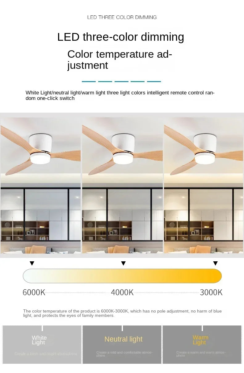 Modern LED Ceiling Fan Light – Stylish Efficiency for Your Home