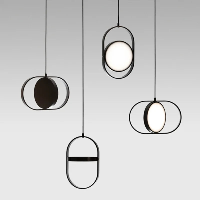 Modern LED Rotatable Pendant Lights for Bedroom Living Room Bathroom Ceiling Hanging Lamp