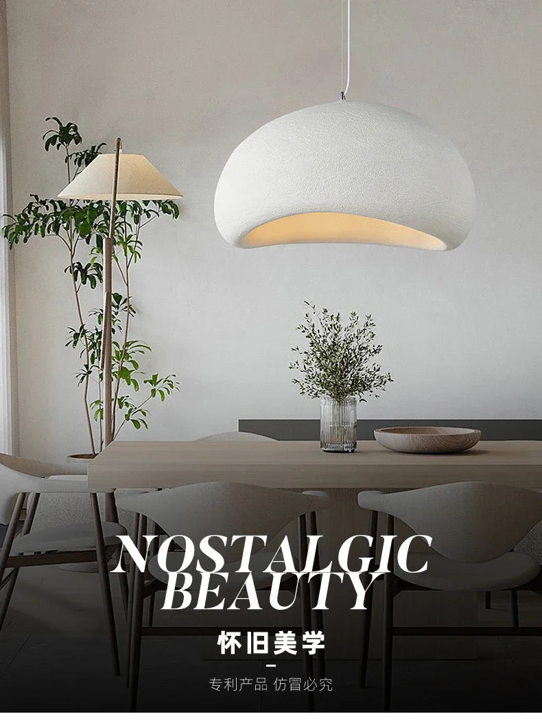 Nordic Cream Style Retro LED Chandelier – Creative Lighting for Restaurants and Living Spaces