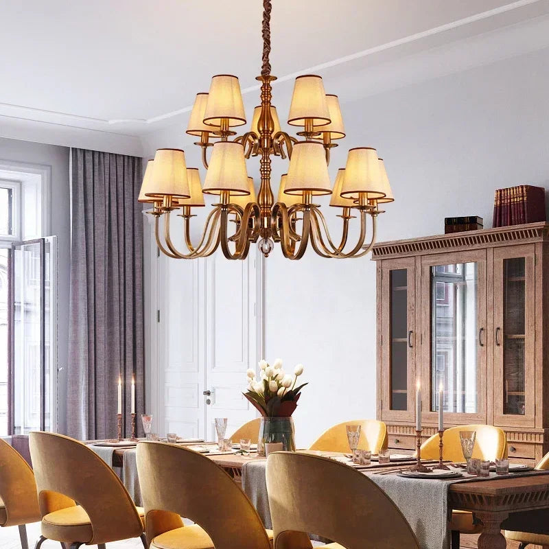 Luxury Classic LED Chandelier – Rustic Suspension Luminaire