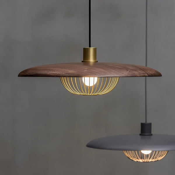 Nordic Designer Creative LED Iron Imitation Wood Chandelier for Restaurant and Kitchen