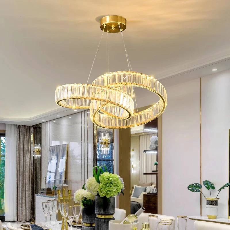 Modern Crystal Chandelier: Perfect as Living Room and Dining Room Pendant Lights