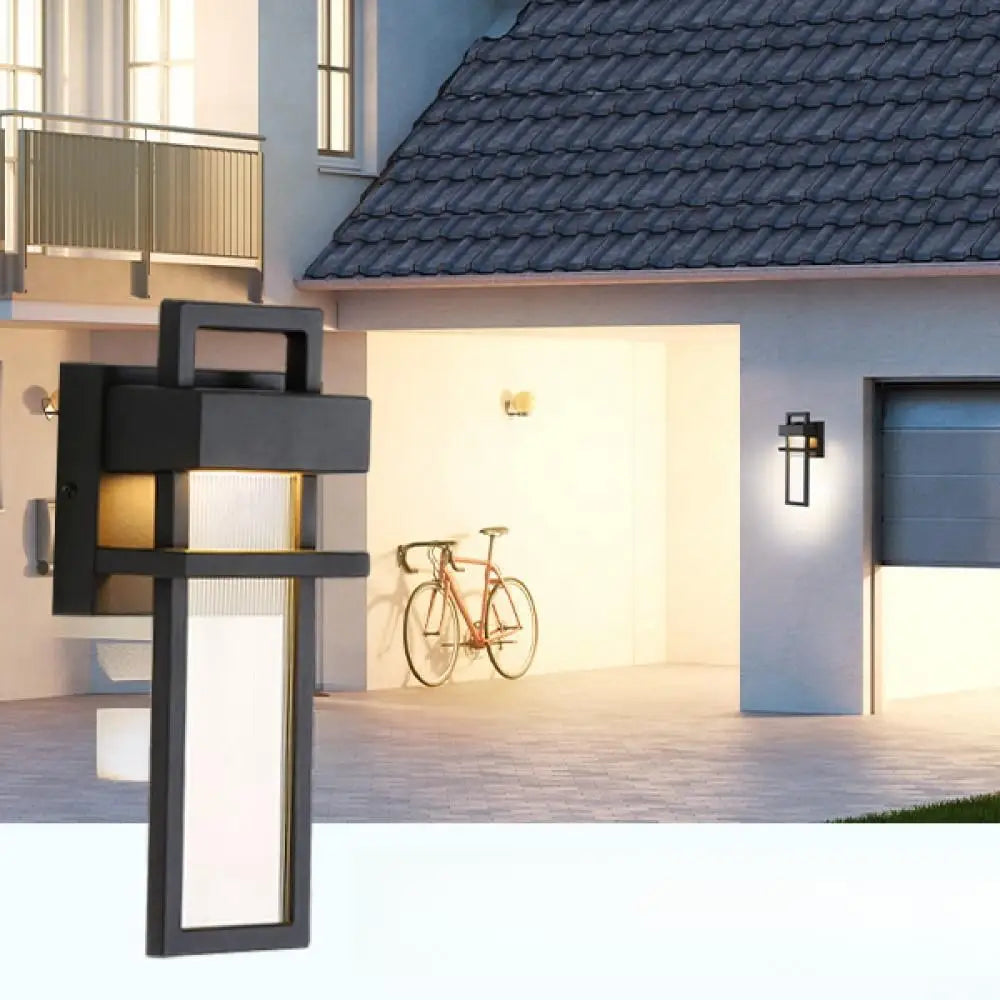 Geometric Outdoor Wall Light - Modern Aluminium Baking Finish Wall Lamp for Garden Decoration and Outdoor Lighting