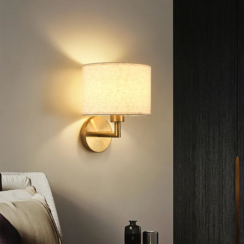 Modern Bedside Wall Lamp with Rotation Spotlight: Stylish Reading Light for Bedroom and Living Room