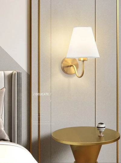 Modern LED Wall Lamp – Retro E27 Creative Fabric Wall Lamp