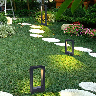 Outdoor IP65 Waterproof LED Lawn Light Aluminum Chinese Style Arched Park Villa Garden Landscape Decoration