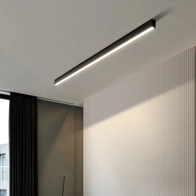 Contemporary Long Strip LED Ceiling Light Fixture for Balcony, Aisle, Bedroom, and Living Room Decor