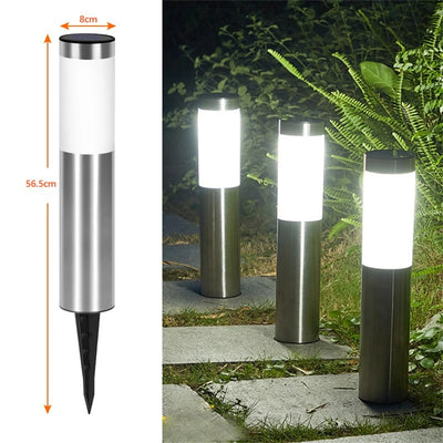 Stainless Steel Solar Pathway Lights – Bright LED Outdoor Garden Lights for Walkways and Driveways