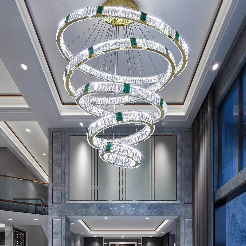 Modern Crystal Chandelier - Elegant Illumination for Home Decor