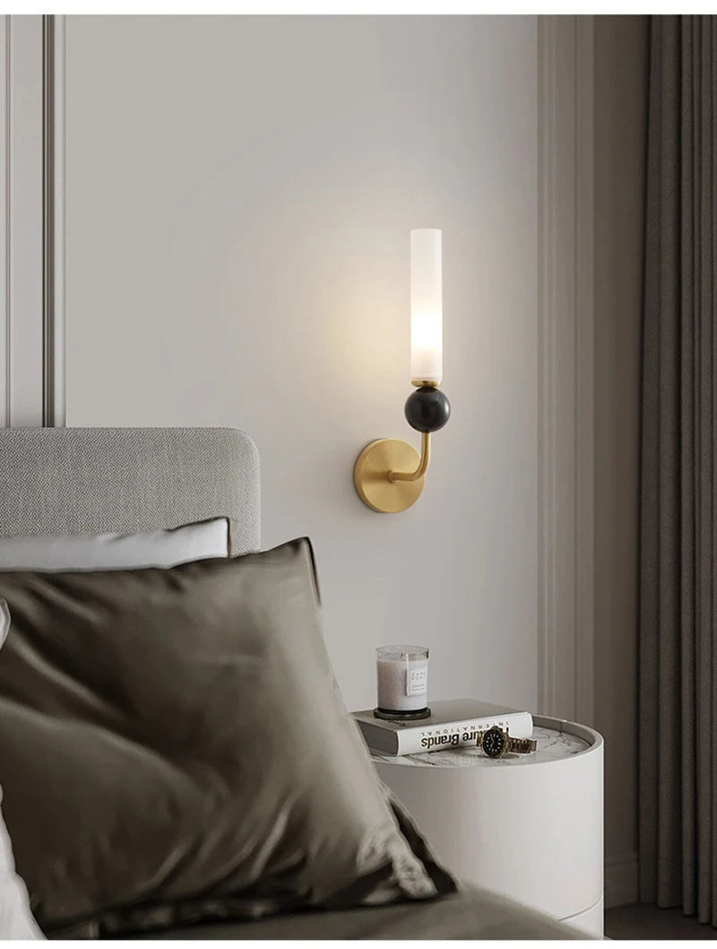 LED Wall Lamp – Luxury Nordic Wall Sconce for Living Room and Bedroom