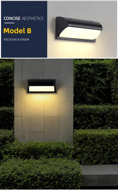 LED Outdoor Wall Light with Motion Sensor – Waterproof IP65