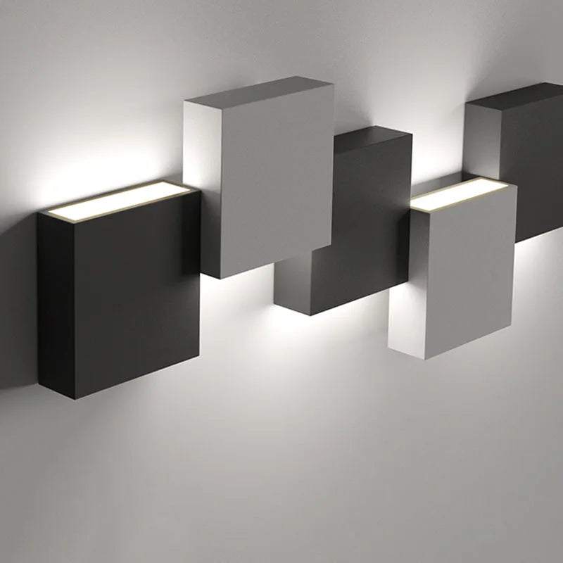 Modern LED Wall Lamp: Functional Up & Down Lighting Living Room Bedroom Background