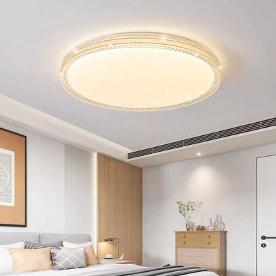 Nordic Simple LED Ceiling Light - Round Square Dimmable Lamp for Living Room Dining Room Bedroom Indoor Lighting