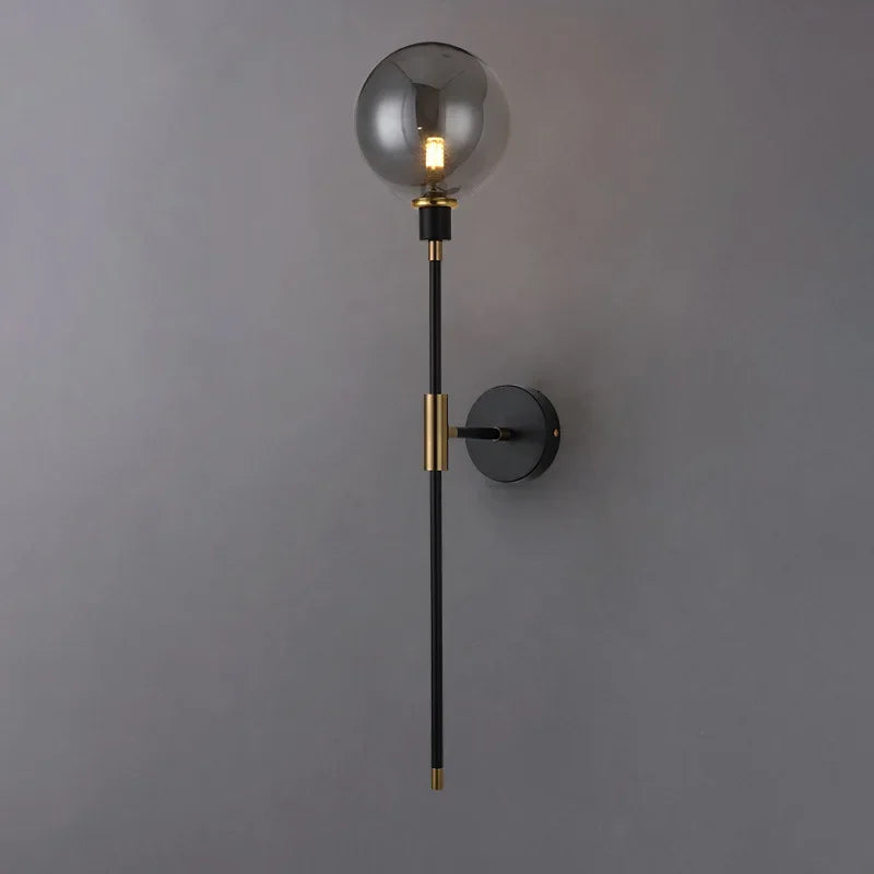 Modern Glass Ball LED Wall Light: Nordic Aisle Corridor Lighting Sconces for Living Room, Bedroom, Studyroom