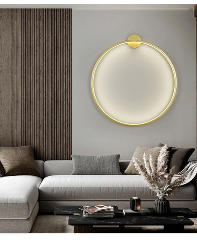 Modern Circle Background Decoration Lamp – LED Wall Light