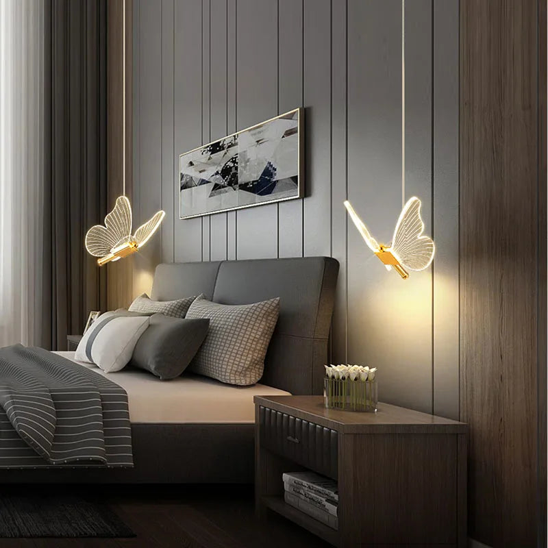 LYFS Butterfly Pendant Light: Modern LED Pendant Light Fixture for Ceiling Kitchen Living Room