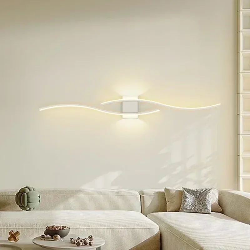 Contemporary Nordic LED Wall Lamp - Modern Lighting Fixture for Living Room, Bedroom, and More