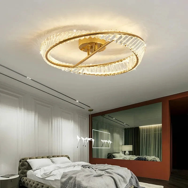 Luxury Ceiling Lamps Modern Bedroom Crystal LED Chandelier Living Room Ceiling Lights Luster Indoor Lighting Fixtures