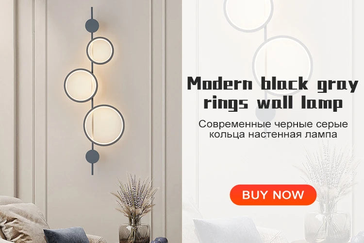 Modern LED Bedside Wall Lamp for Living Room, Bedroom, Stairs, TV Background - Minimalist Interior Wall Light