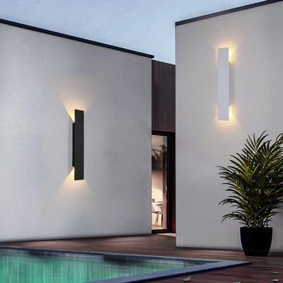 Outdoor Waterproof LED Wall Lamp - Sleek and Durable Lighting Solution Suitable for Exteriors, Bedrooms, and More