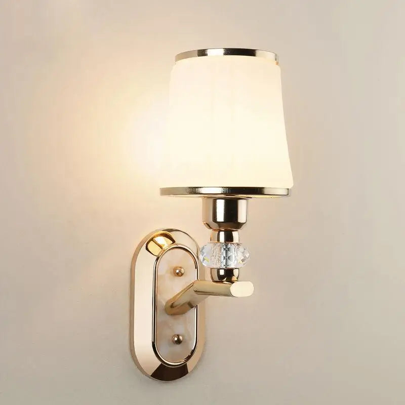 Modern LED Wall Lamp with Glass Lampshade: Illuminate Your Space in Style