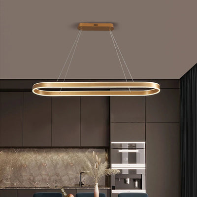 Modern LED Chandelier: Statement Lighting for Kitchens, Dining Rooms & More (Multiple Colors & Dimmable)