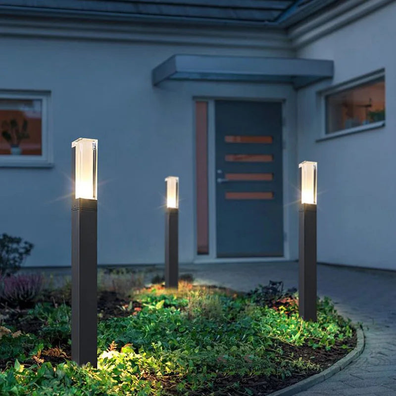 Advanced Outdoor Waterproof IP65 LED Aluminum Lawn Lamp - Garden Path Pillar Light for Landscape and Villa Decor