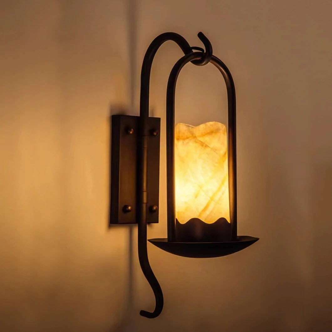 American Retro LED Wall Lamp - Vintage Style Iron Bathroom Light for Garden, Staircase, Aisle