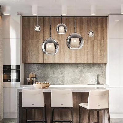 Nordic Glass Beauty: Modern Glass Pendant Lights for Kitchen, Bedroom or Bar