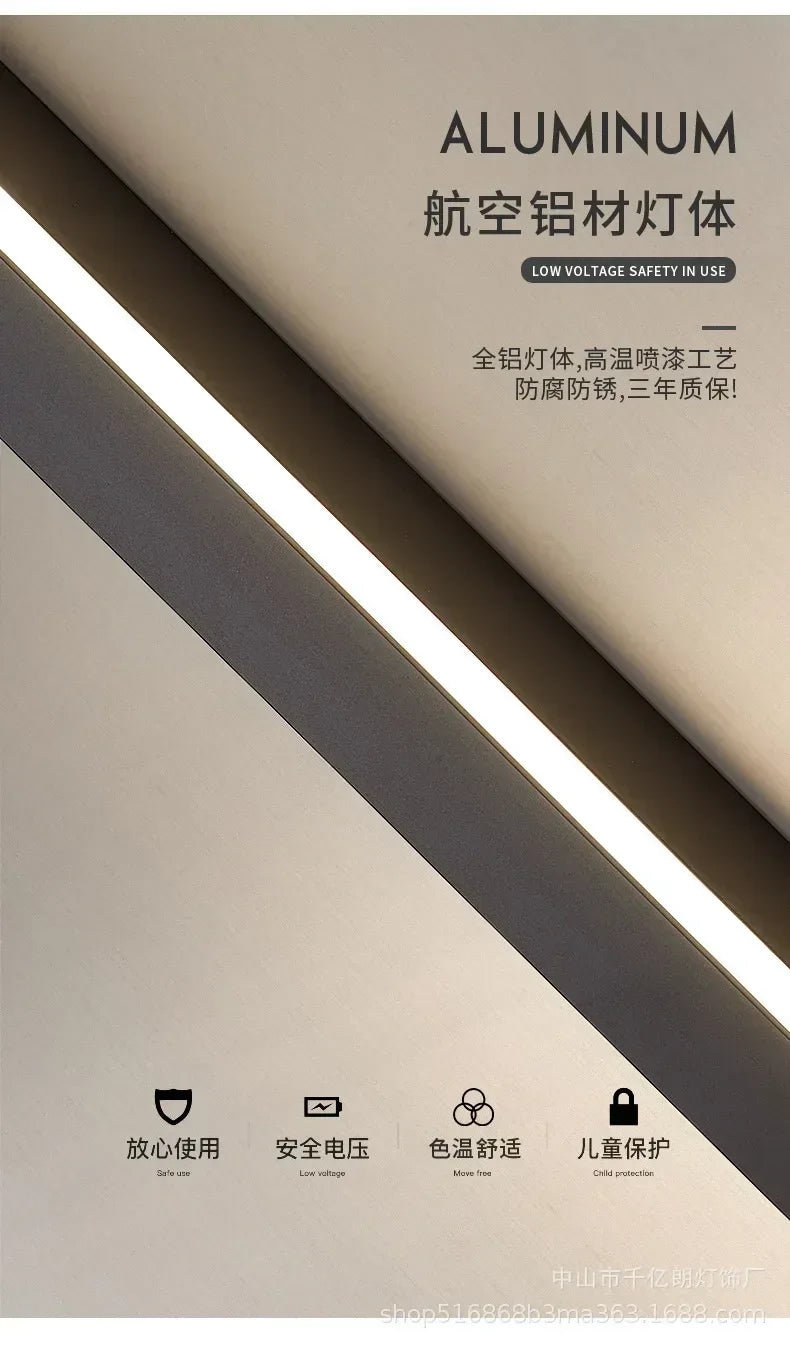 Modern Long Line LED Wall Lamp – Eco Luxe Décor
