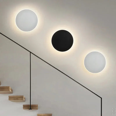 Modern LED Round Wall Lamps with Touch Switch – Minimalist Style for Interior Spaces