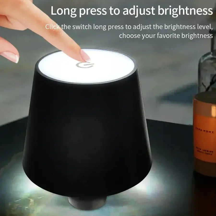Rechargeable LED Table Lamp - Touch Sensor, Cordless, 3-Color Adjustab ...
