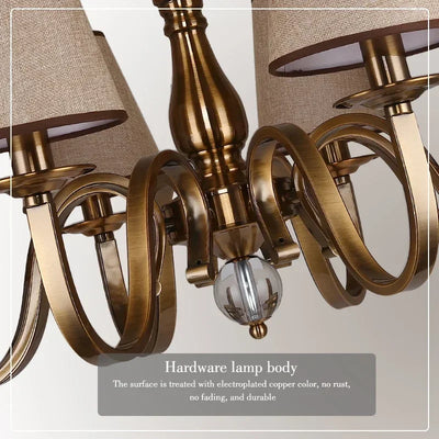 Luxury Classic LED Chandelier – Rustic Suspension Luminaire