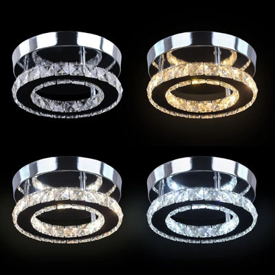 New Modern FRIXCHUR LED Round Crystal Chandelier