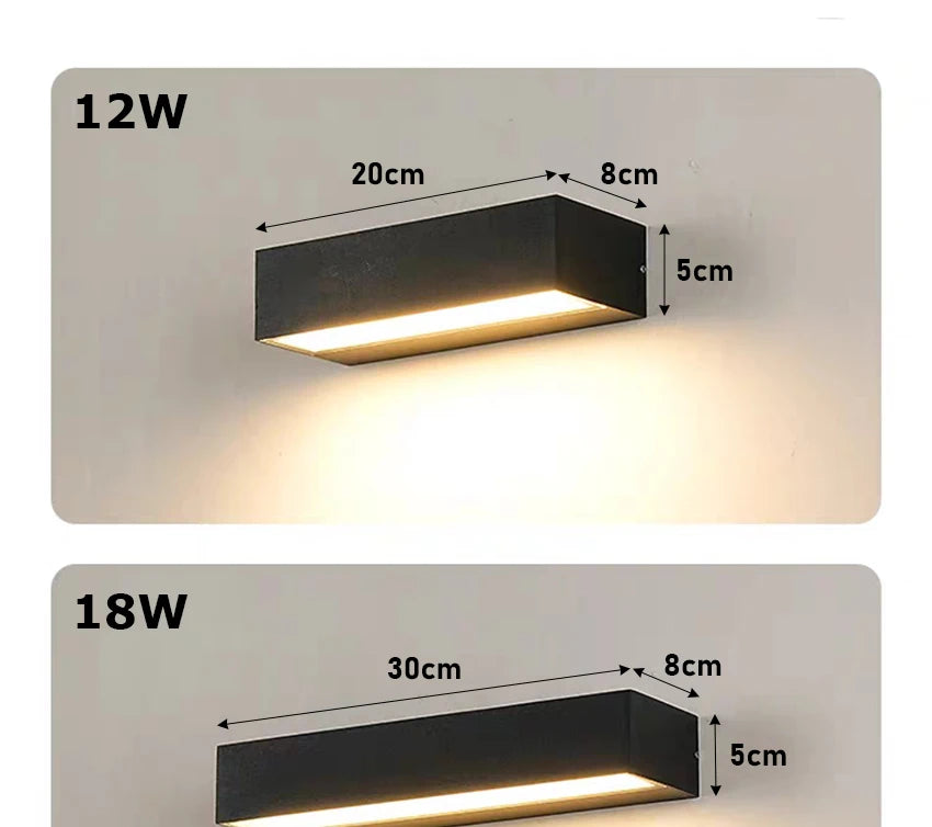 LED Wall Lamp: Stylish Outdoor Lighting for Any Space