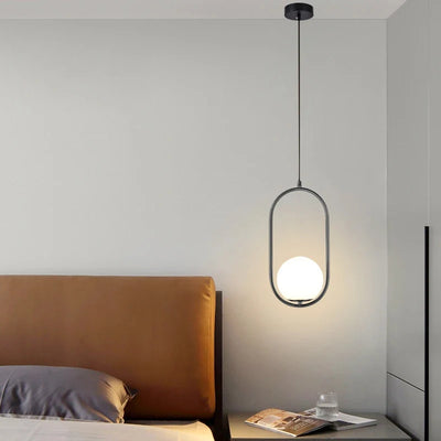 Contemporary Nordic Chandelier: LED, Iron Finish, White Lampshade