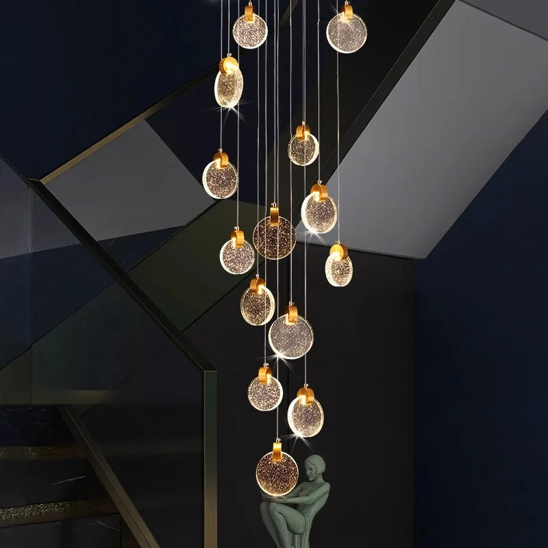 Nordic Home Decor Pendant Lamp: Elegant Design, Versatile Illumination, Remote Control, Touch Switch